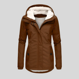 Winterjacke Damen | Regenjacke Damen | Wasserabweisend & warm gefüttert – Khaki