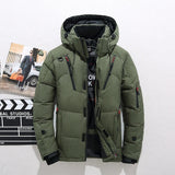 Winterjacke Herren | Steppjacke mit Kapuze | Windfest & Warm für kalte Tage – Grün