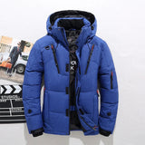 Winterjacke Herren | Steppjacke mit Kapuze | Windfest & Warm für kalte Tage – Blau