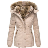 Winterjacke Damen Regular Fit – Beige