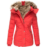 Winterjacke Damen Regular Fit – Rot