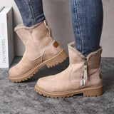 Winterstiefel Damen | Profilsohle für starken Grip | Damen Winterboots – Khaki
