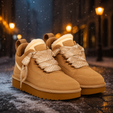 Winterstiefel Damen | Rutschfeste Sohle für sicheren Halt | Winterboots Damen – Beige