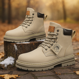 Winterstiefel Herren | Trekkingschuhe für Herren | Rutschfeste Profilsohle für sicheren Halt – Grau