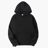 Peter | Herren Klassischer Pullover Hoodie im Casual-Stil – Schwarz