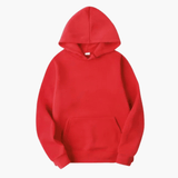 Peter | Herren Klassischer Pullover Hoodie im Casual-Stil – Rot