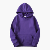 Peter | Herren Klassischer Pullover Hoodie im Casual-Stil – Lila