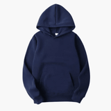 Peter | Herren Klassischer Pullover Hoodie im Casual-Stil – Marineblau