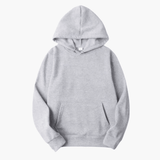 Peter | Herren Klassischer Pullover Hoodie im Casual-Stil – Grau