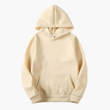 Peter | Herren Klassischer Pullover Hoodie im Casual-Stil – Beige