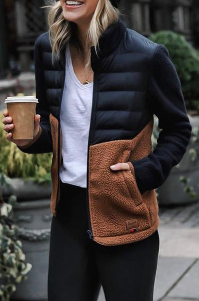 Eleganter Damen Mantel mit Stehkragen - Casual Herbst Winter