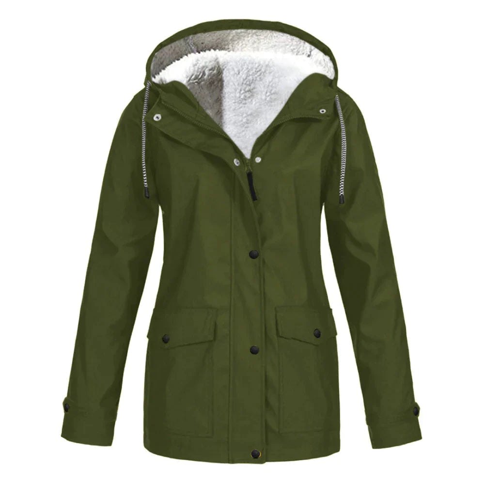 Damen Winterjacke wasserdicht & warm mit Kapuze | Outdoor Funktionsjacke