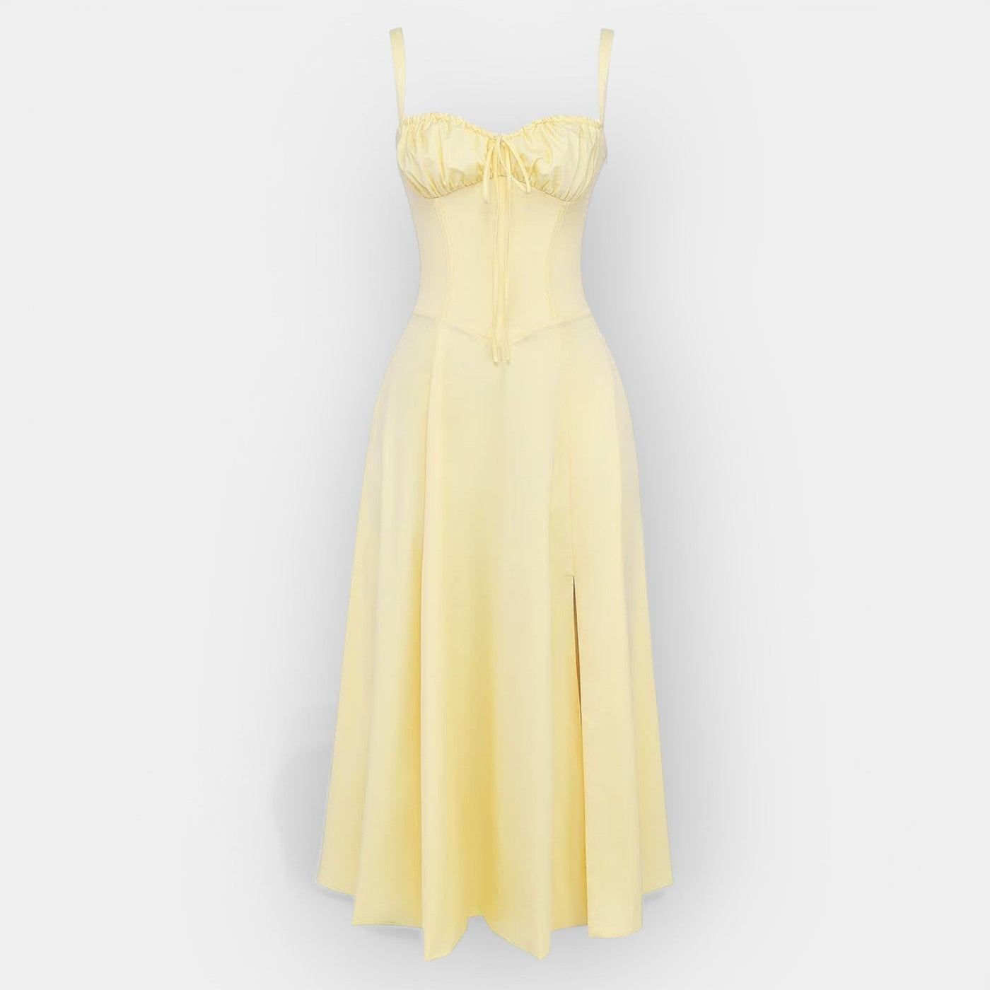 Elegantes Damen Korsett-Kleid Midi