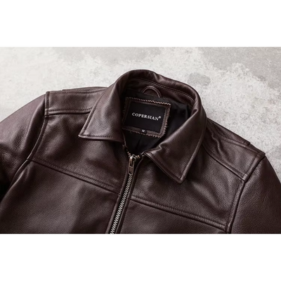 Elegante Herren-Lederjacke aus hochwertigem Echtleder - Zeitlos und stilvoll