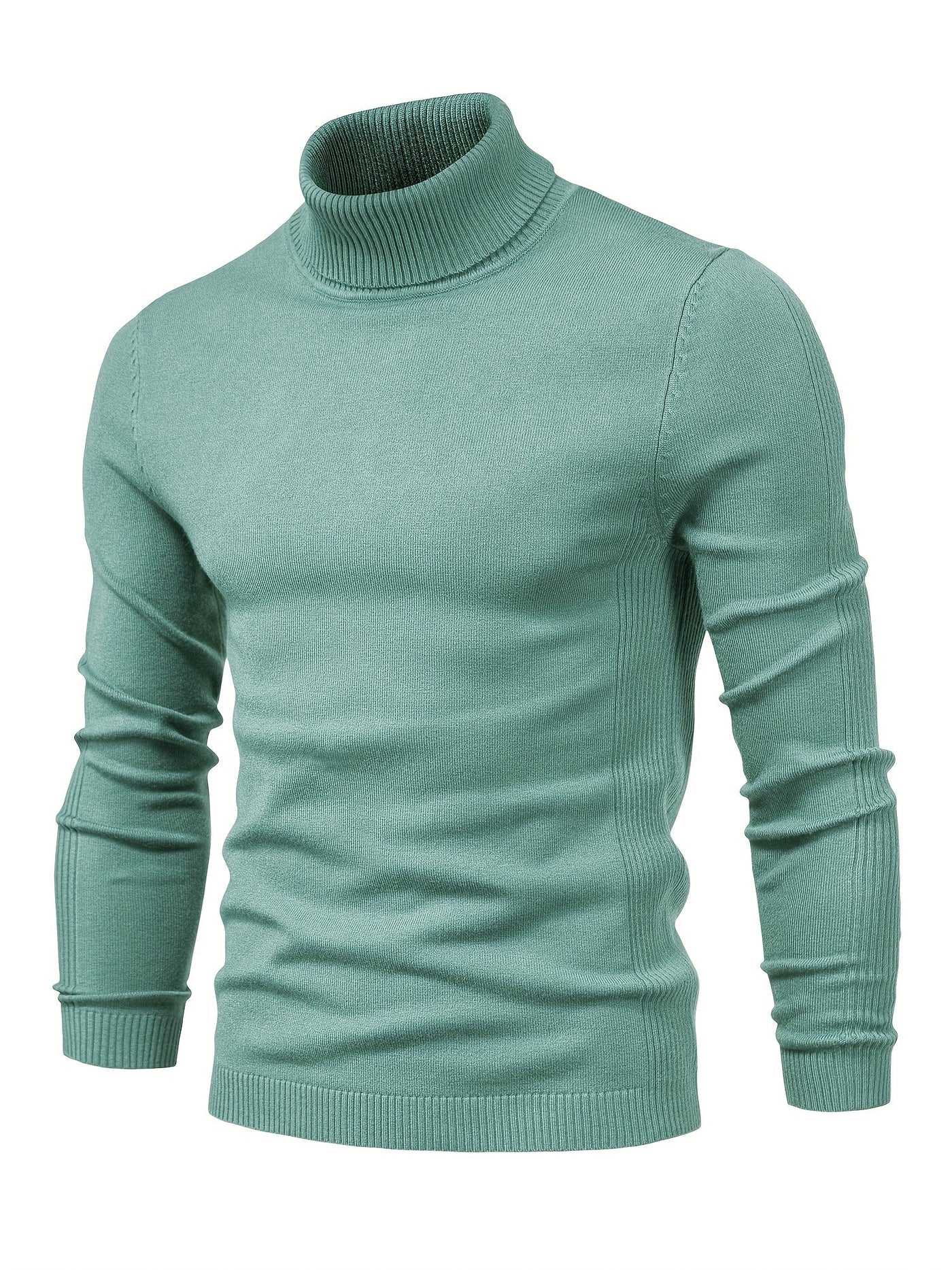 Eleganter Herren Rollkragenpullover aus Merinowolle
