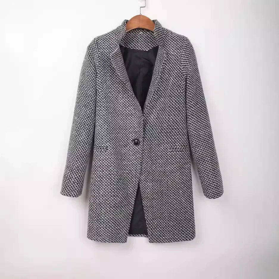 Damen Wintermantel Modern Warm