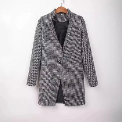 Damen Wintermantel Modern Warm