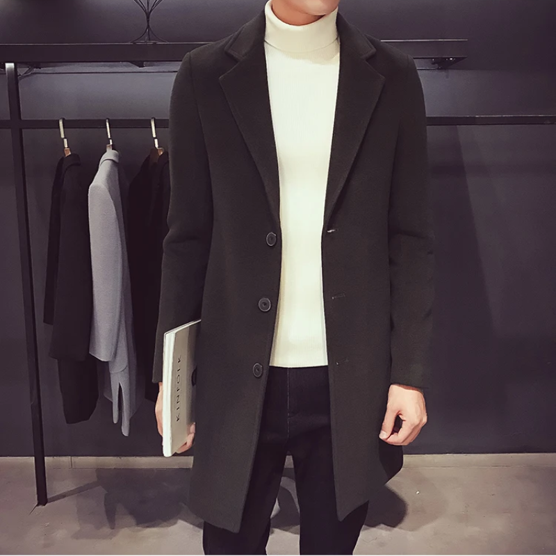 Eleganter Herren Mantel - Schlankes Design für Büro und Freizeit mit Klassischer Passform