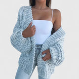 Johanna | Entspannter Und Stilvoller Strickjacke Für Damen – Himmelblau