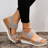 Lina | Modische Sandalen Damen Sommer – Grau