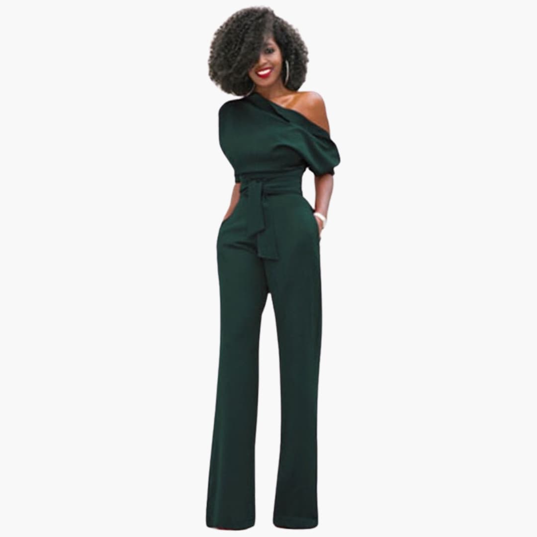 Eleganter One-Shoulder Damen Overall
