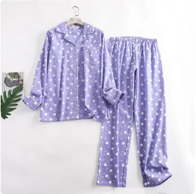 Bequemes Damen Pyjama-Set mit lebendigen Mustern | Zweiteiler
