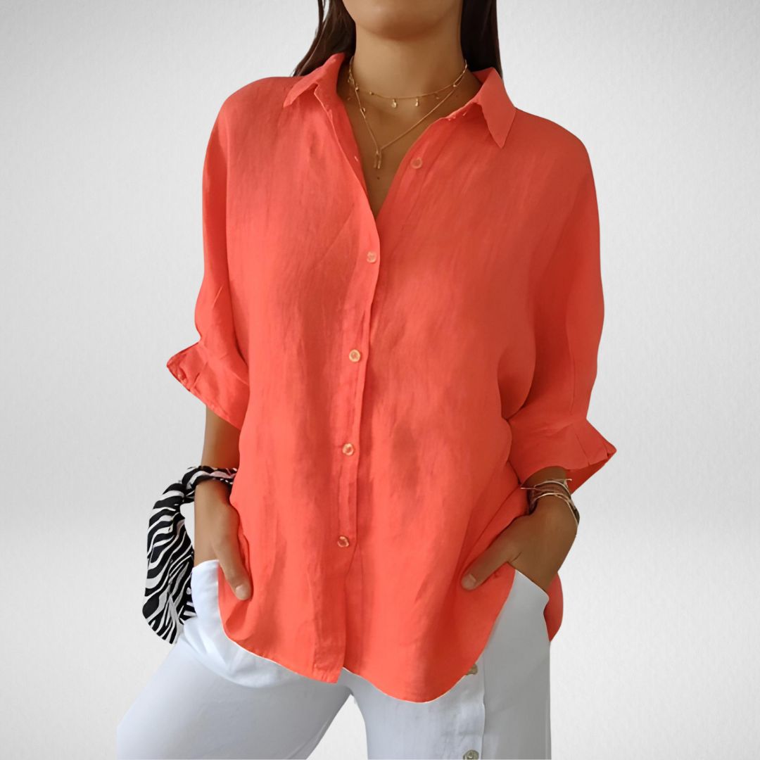 Brooksie® | Elegante Bluse mit gerafften Details