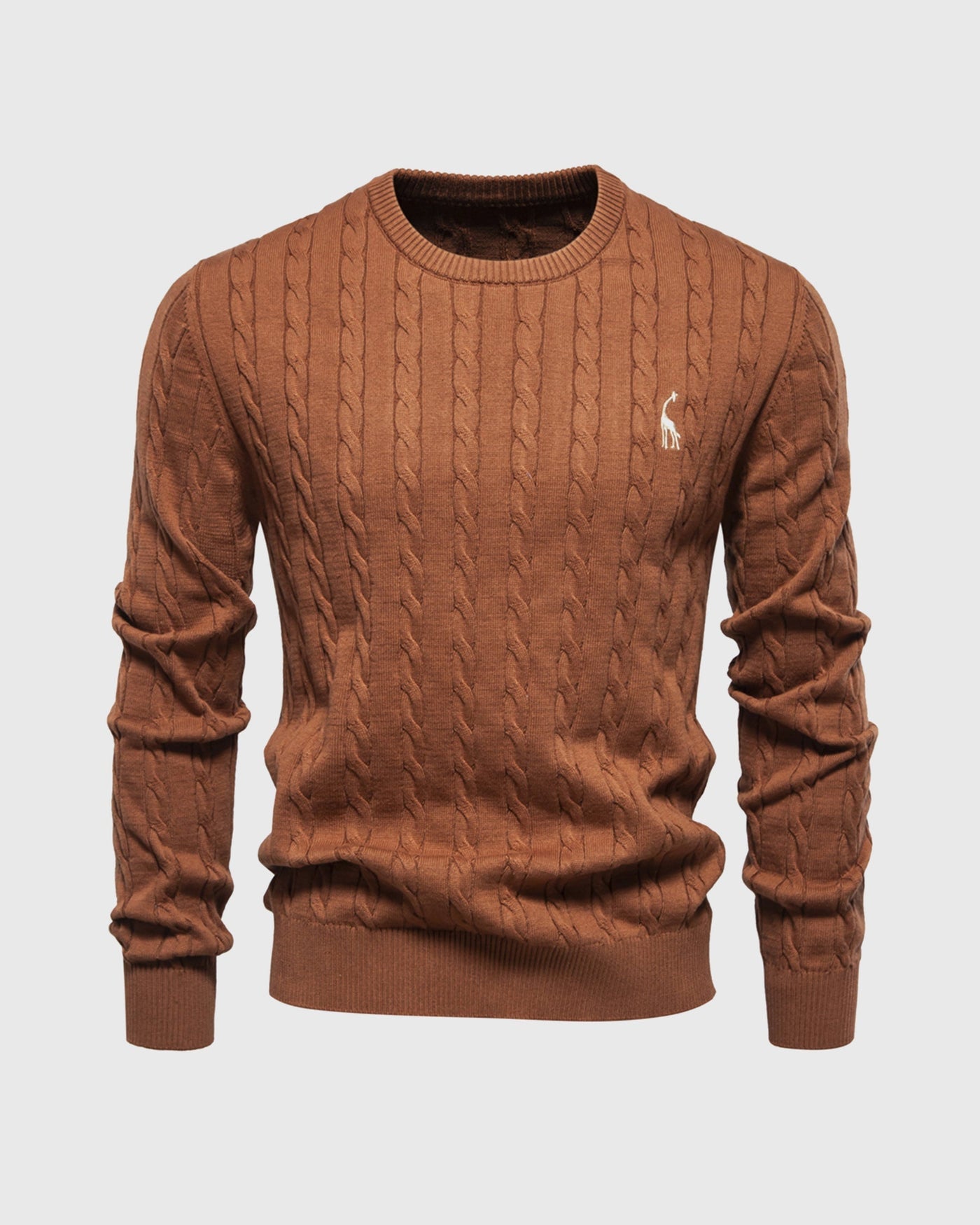 Zopfmuster Pullover für stilvolle Herren