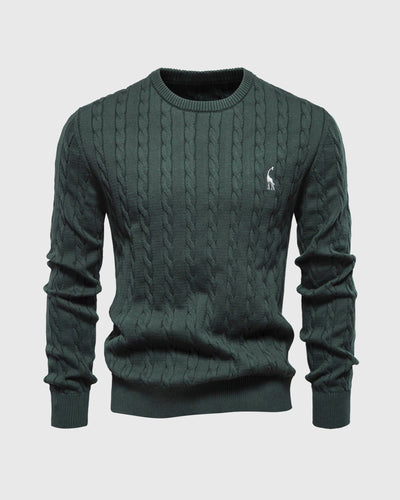 Zopfmuster Pullover für stilvolle Herren