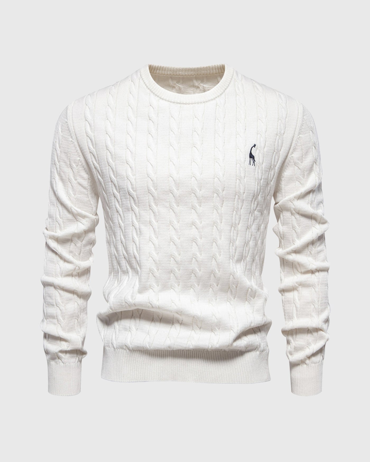 Zopfmuster Pullover für stilvolle Herren