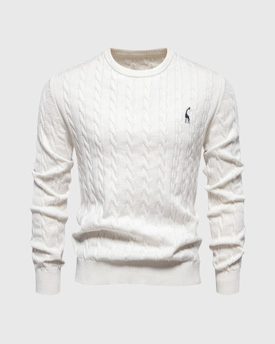 Zopfmuster Pullover für stilvolle Herren