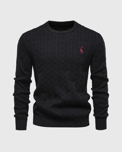 Zopfmuster Pullover für stilvolle Herren