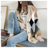 Maya | Moderne und Oversized Damen Strick Strickjacke – Khaki