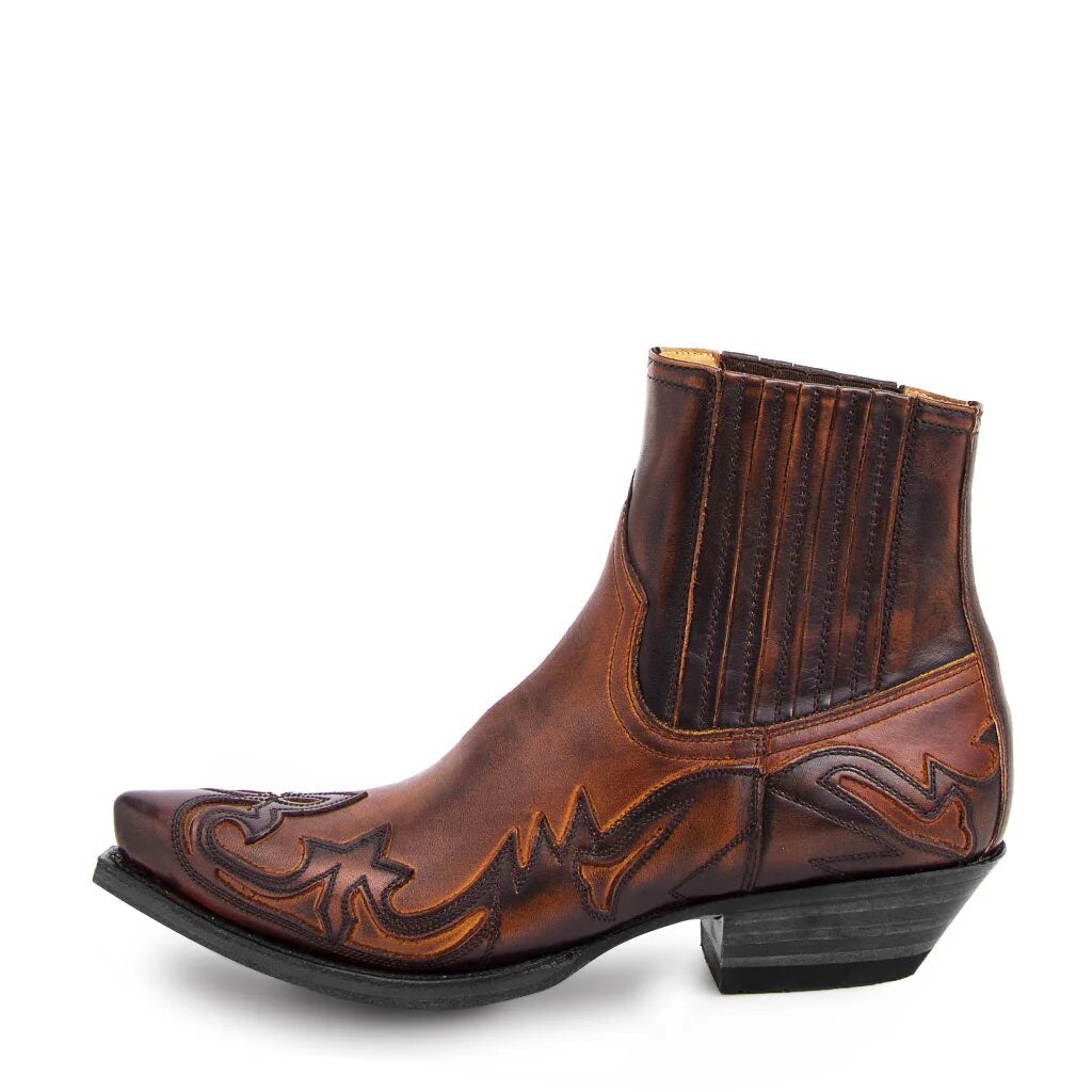 Cowboy Schlupfstiefel Für Herren | Knöchellang
