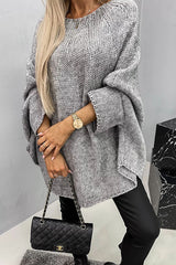 Charlotte | Gemütlicher Und Eleganter Damen-Strickpullover – Grau