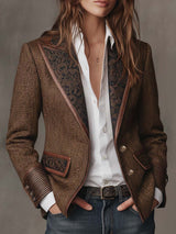 Alina - Taillierter Blazer – Braun