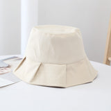 Trendiger Sommer-Bucket-Hut für Damen und Herren – Weiß