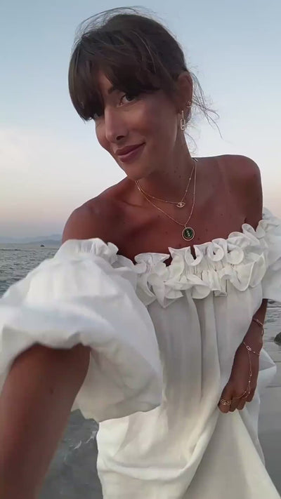 Francisca - Elegantes Schulterfreies Sommerkleid