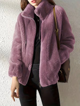 Luisa | This Stylische Damen-Winterjacke modern geschnitten – Lila