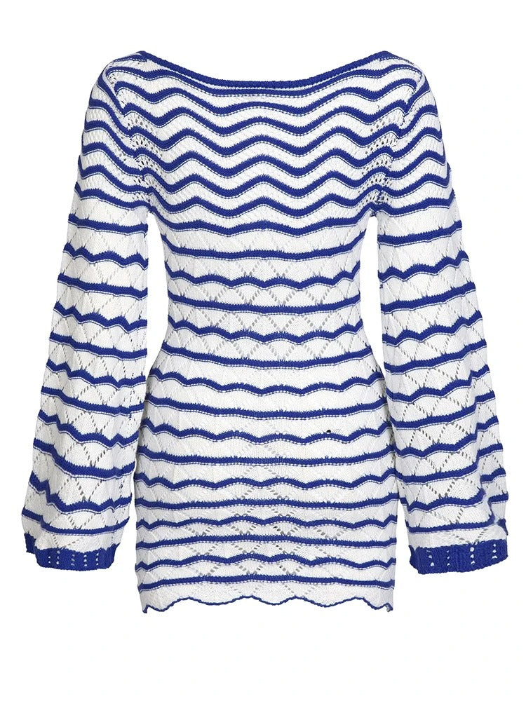 Thaliora® | Häkel-Strandkleid mit Cut-Out