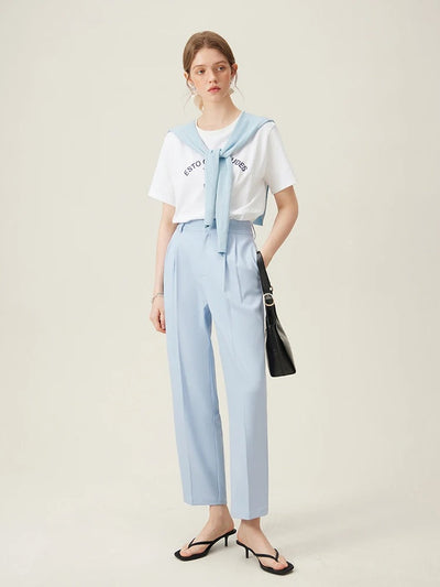 Thekla® | Klassische High-Waist-Bundfaltenhose