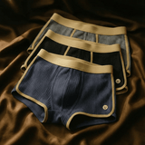 Niklas | Klassische Ferran Boxershorts Herren – Blau / Schwarz / Grau