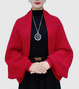 Rosalie | Zeitloser Cardigan für jeden Anlass – Rot