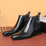 Paulina | Moderne Und Elegante Spitz Zuwachsende Stiefeletten – Schwarz