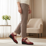 Lydia | Damen Wedge Mary Jane Schuhe – Rot
