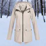 Daisy | Klassische wasserdichte Jacke für Regenwetter – Aprikose