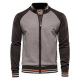 Lukas | Moderne und Elegante Herren Baumwoll Strickjacke – Braun
