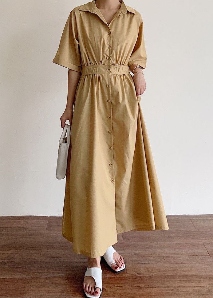 Lara® | Baumwoll Kleid mit Knopfleiste für den Frühling