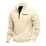 ADRIEN™ / LASSIGES FLEECE-SWEATSHIRT FUR HERREN – Beige