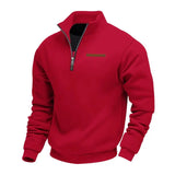 ADRIEN™ / LASSIGES FLEECE-SWEATSHIRT FUR HERREN – Rot